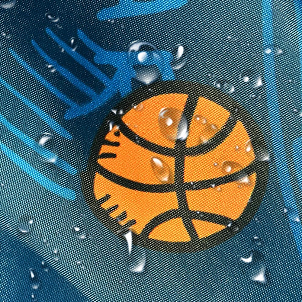 JAWO Sports Shower Curtain - Blue for Kids and Teens