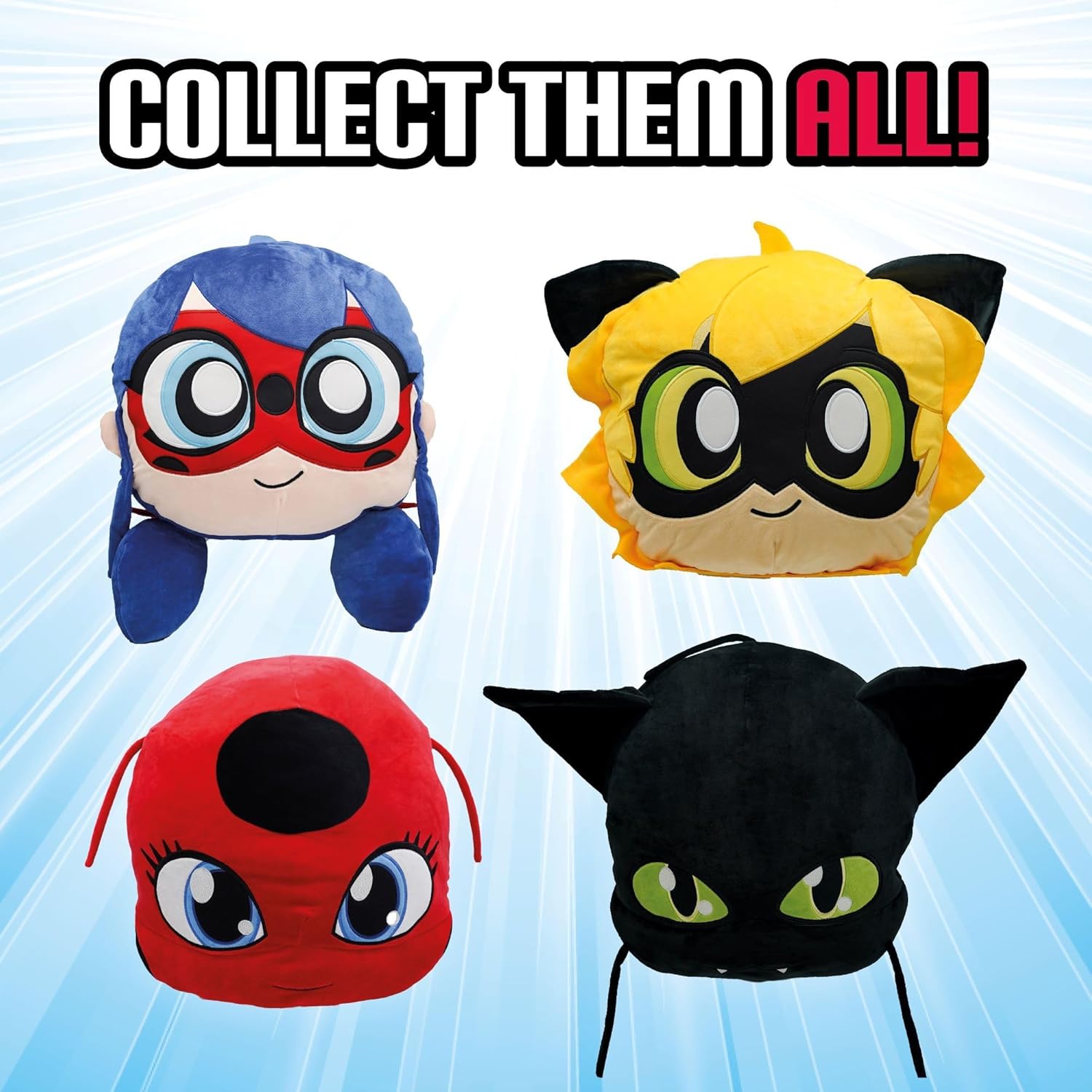 Miraculous Ladybug Plush Pillow for Kids with Secret Pocket