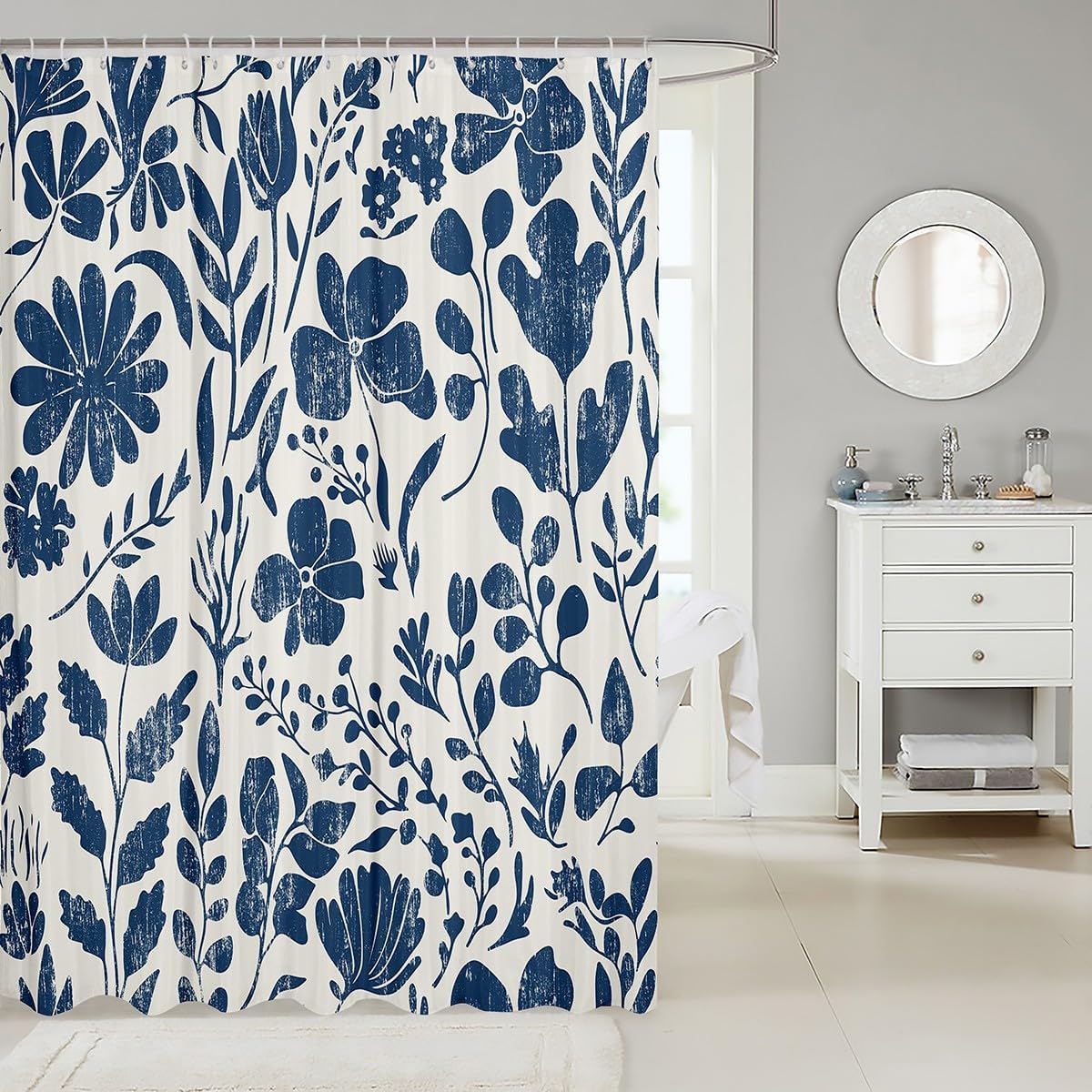 Feelyou Beautiful Floral Design 72x72 shower curtain
