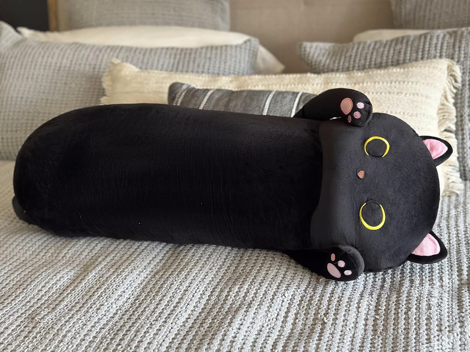 Big Cat Pillow Long Plush Body