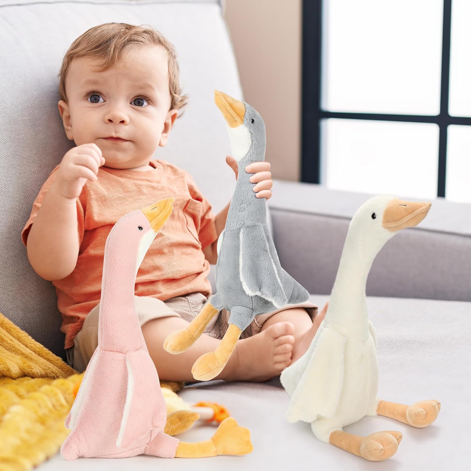 Swan Goose Stuffed Animal Set of 3