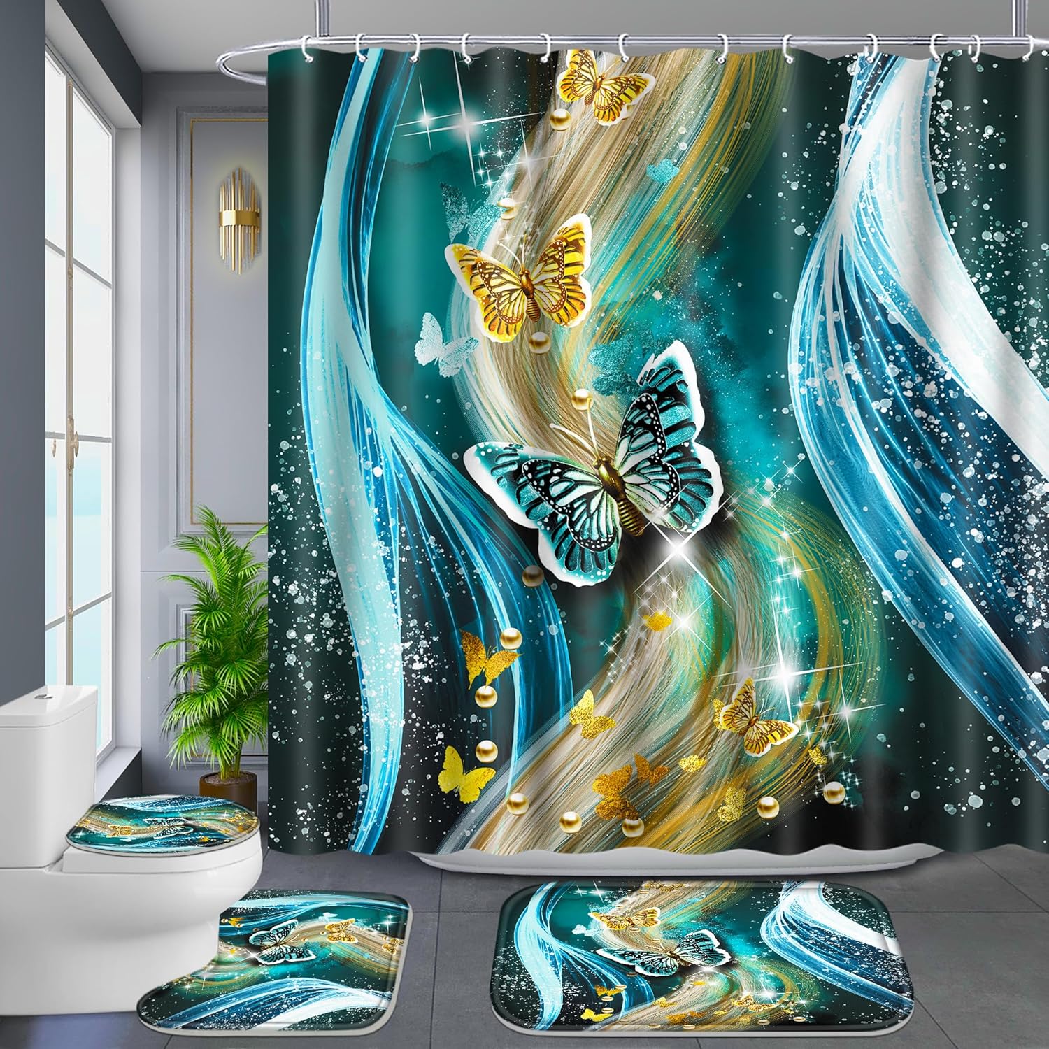Poedist 4-Piece Bathroom Set - Perfect for Hygiene Style