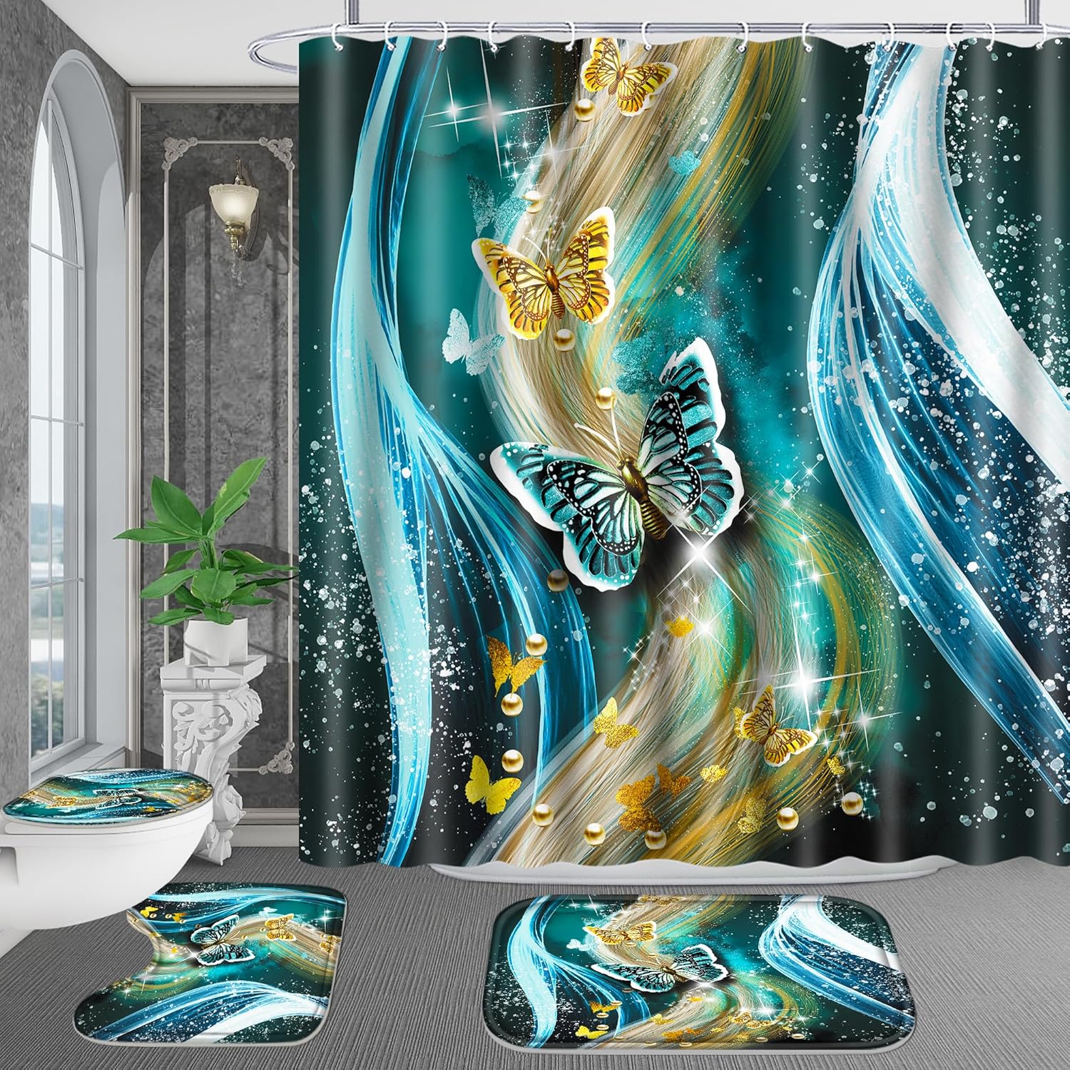 Poedist 4-Piece Bathroom Set - Perfect for Hygiene Style